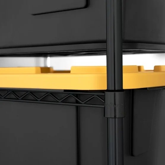 SafeRacks Storage Bin Rack, 5 Tote Capacity, NSF Certified