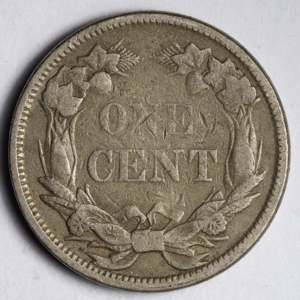 1858 SL Flying Eagle Cent Penny VF E115 KNL