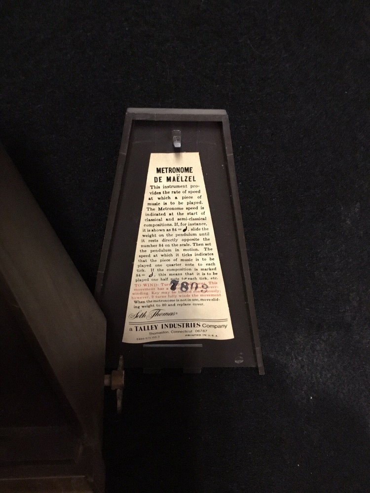 VINTAGE SETH THOMAS WIND UP METRONOME