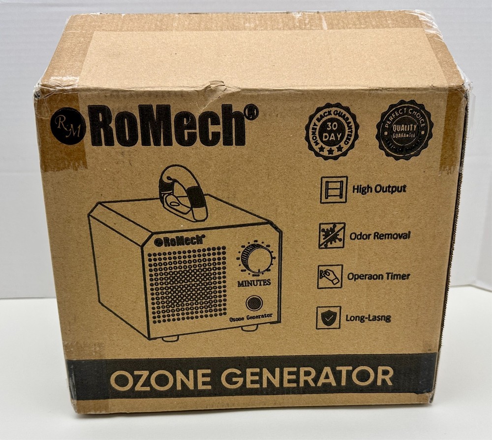 RoMech Ozone Generator High Capacity Ionizer Odor Eliminator