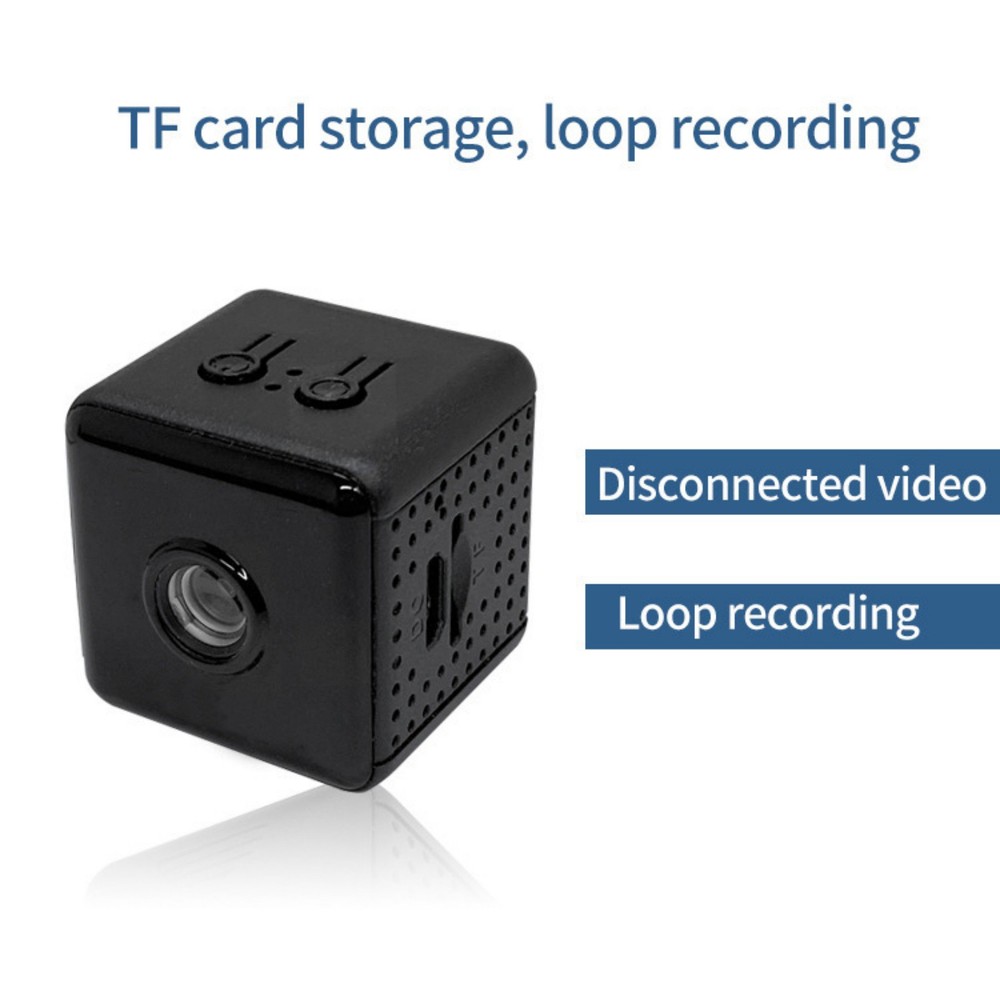 WiFi Mini Camera w/Ceiling Mount 2.4GHz iOS Android Motion Alert Night Vision