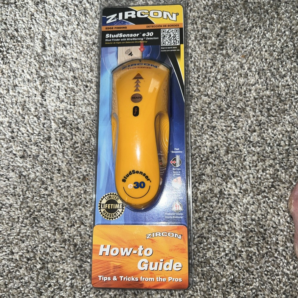 Zircon Edge Finding Stud Sensor e30 Stud Finder With Wire Warning Detection