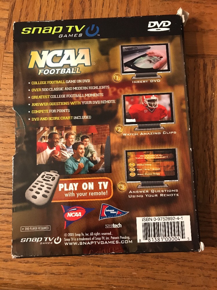 NCAA Football Dvd Trivia Challenge