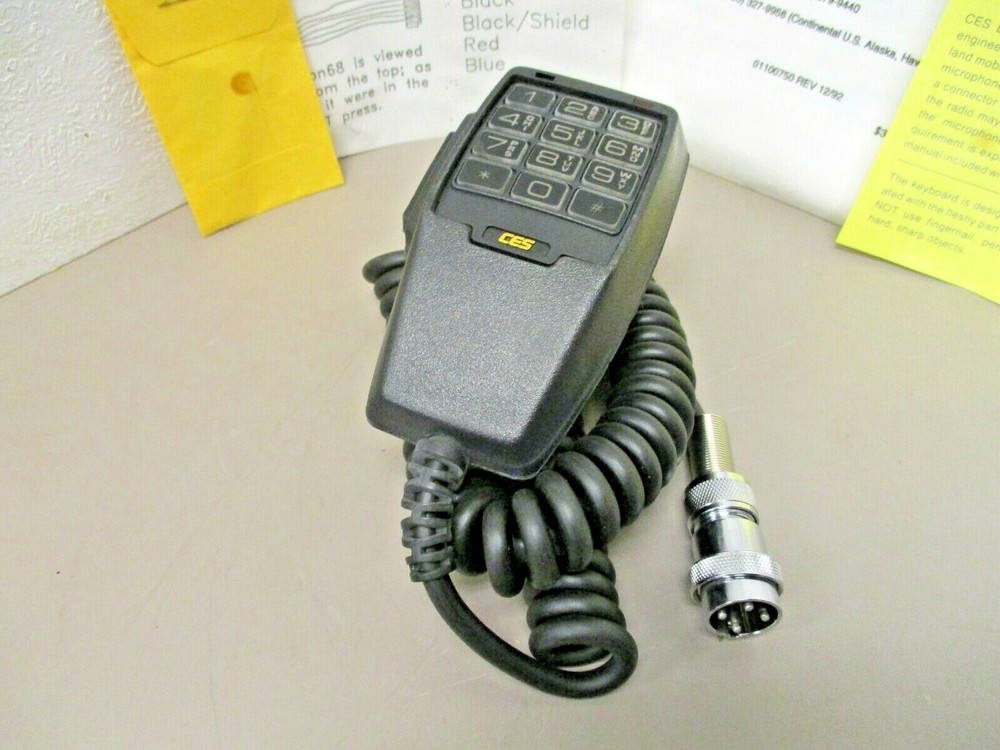CES 805 DTMF Keypad Heavy Duty Programmable Microphone 4-Pin WPI Round Plug