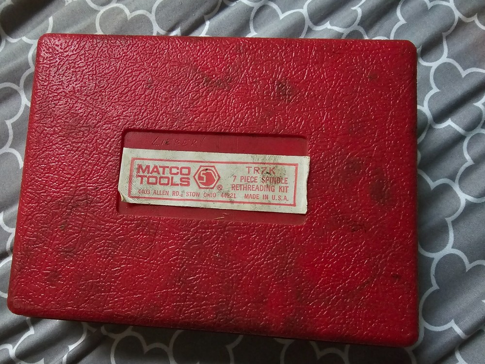 Matco Tools Spindle Rethreading Kit 7pcs Used