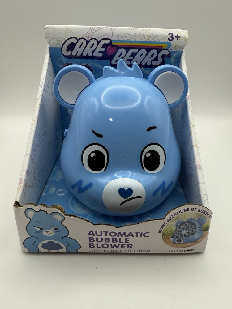 Care Bears Grumpy Bear Automatic Bubble Blower w/ Solution New In Box