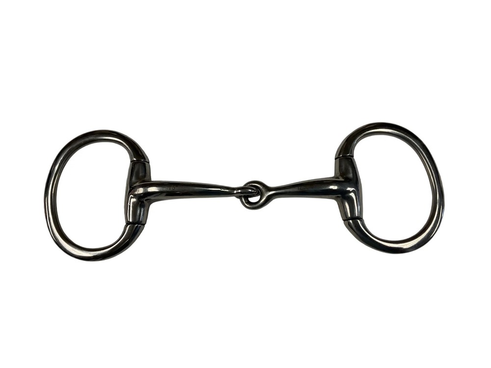Eggbutt Single Joint Curve Mouth Snaffle Bit, 5”