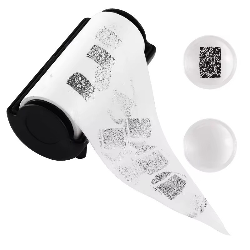 Stamper para limpiar negro y rosa