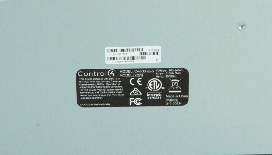 Control4 C4-IOX-E-B I/O Extender n122