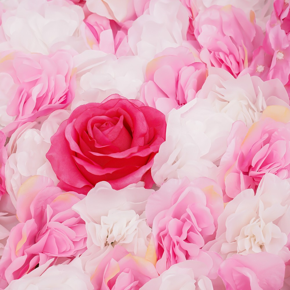 1m Artificial Rose Hydrangea Flower Wall Panels Wedding Bouquet Display New