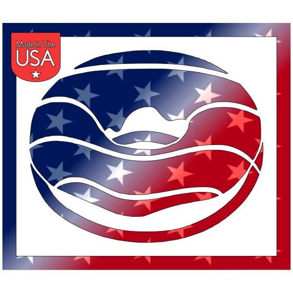 8"x9.5" Clear Plastic Stencil - Donut (SAA130)*****