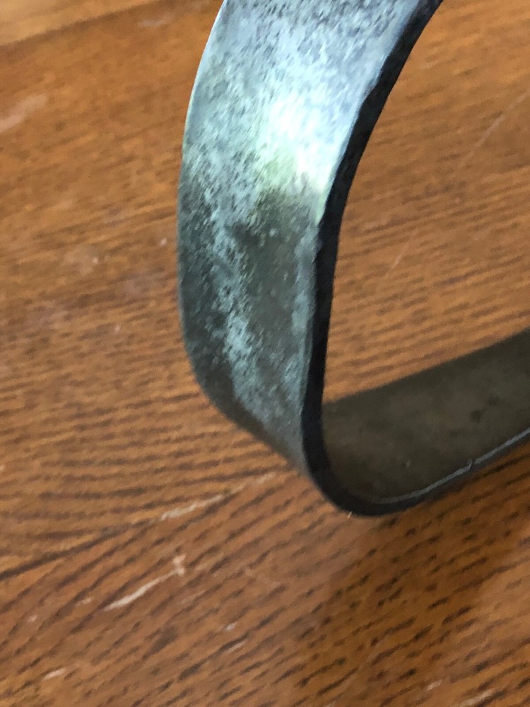 Vintage Galvanized Iron Strap 2-1/2" Triple Pulley Assembly