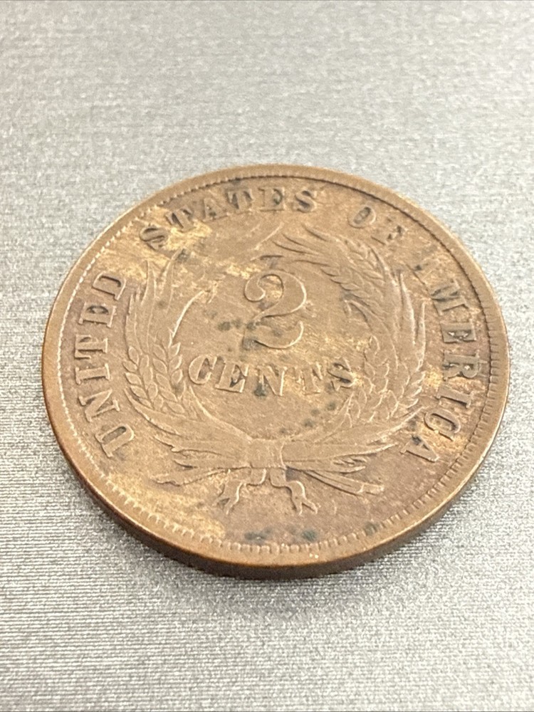 1868 TWO CENT PIECE 2¢