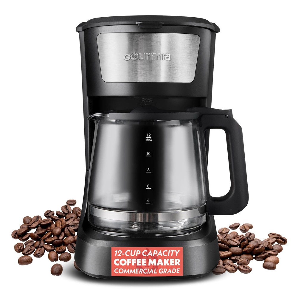 12 Cup Coffee Maker set One-Touch Programmable Machine Stainless