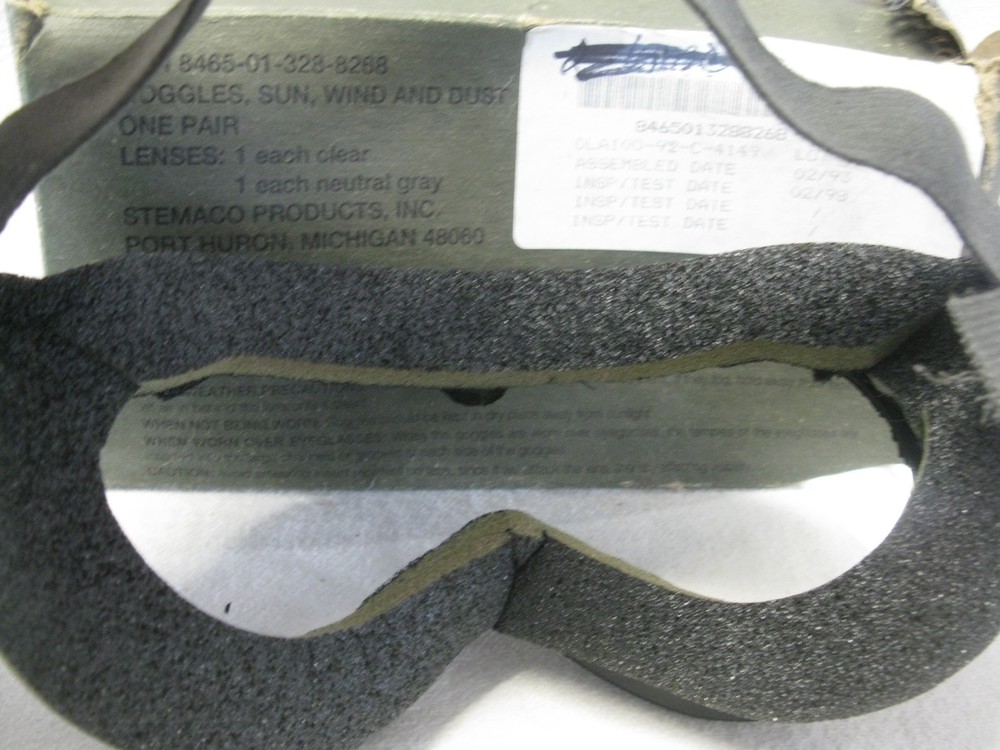 Vintage Stemco Goggles, Sun, Wind And Dust