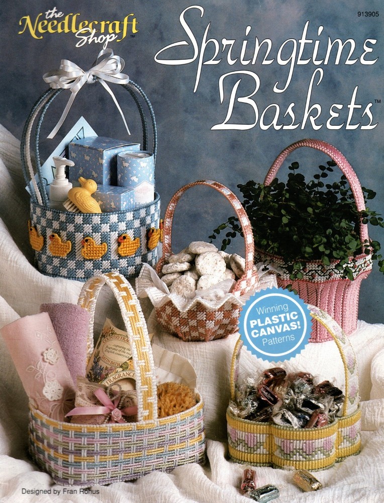Needlecraft Shop 913905 SPRINGTIME BASKETS  Plastic Canvas Pattern Leaflet