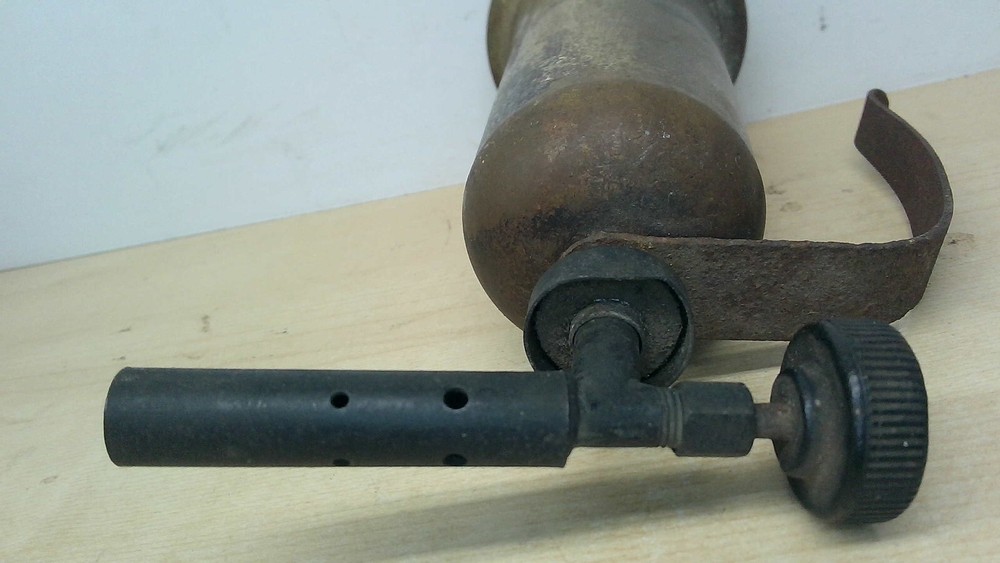 Vintage Brass Small Alcohol Burner Torch Unbranded Steampunk Untested