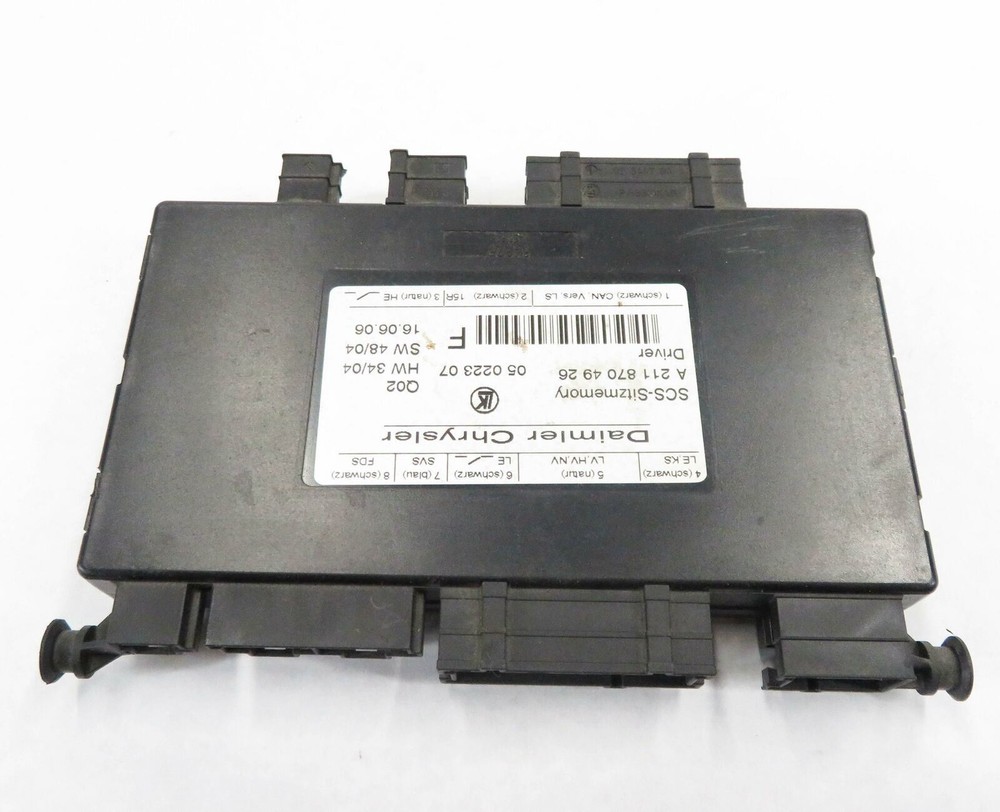 2007 MERCEDES GL450 (X164) LEFT FRONT DRIVER SEAT CONTROL MODULE COMPUTER