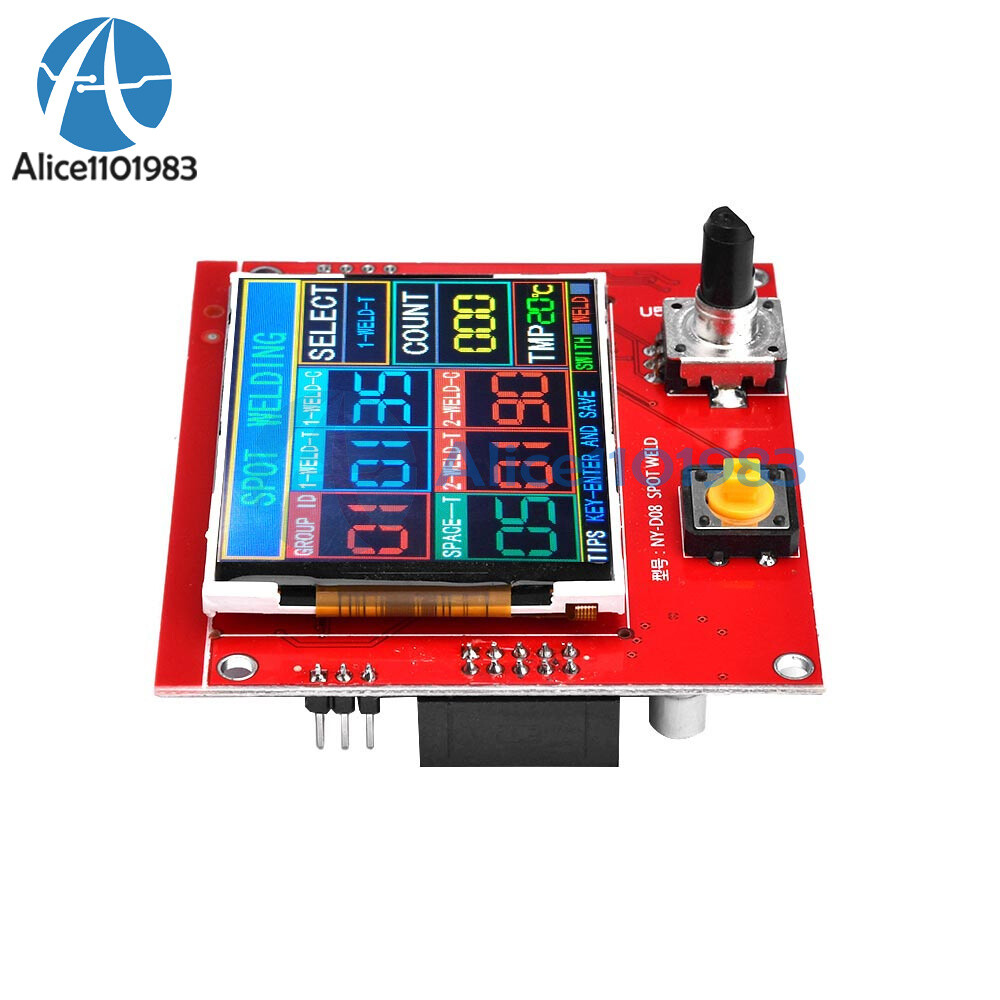 NY-D08 100A Color LCD Spot Welding Machine Control Board Panel Controller Welder