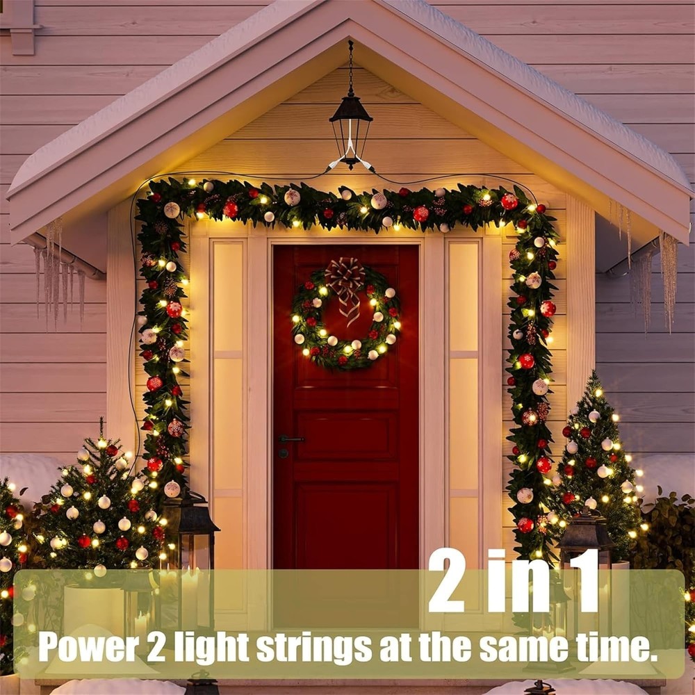 "2 in 1 Light Socket to Plug Adapter, Convert E26/E27 Bulb Socket to 2 Pieces ..