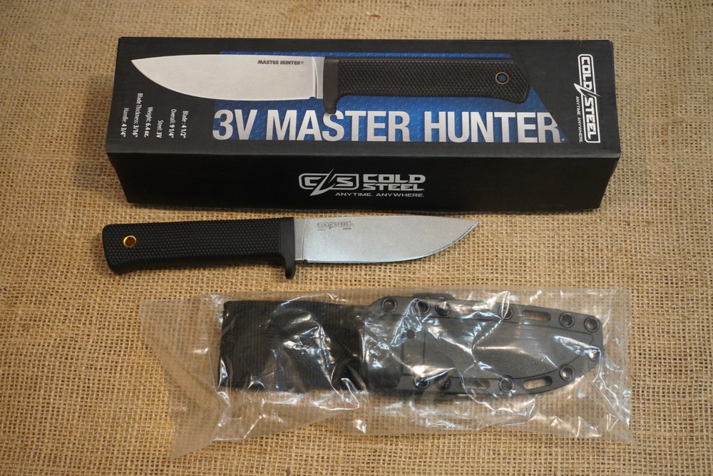 Cold Steel 3V Master Hunter Fixed Blade Kray-Ex Handle W/ Sheath