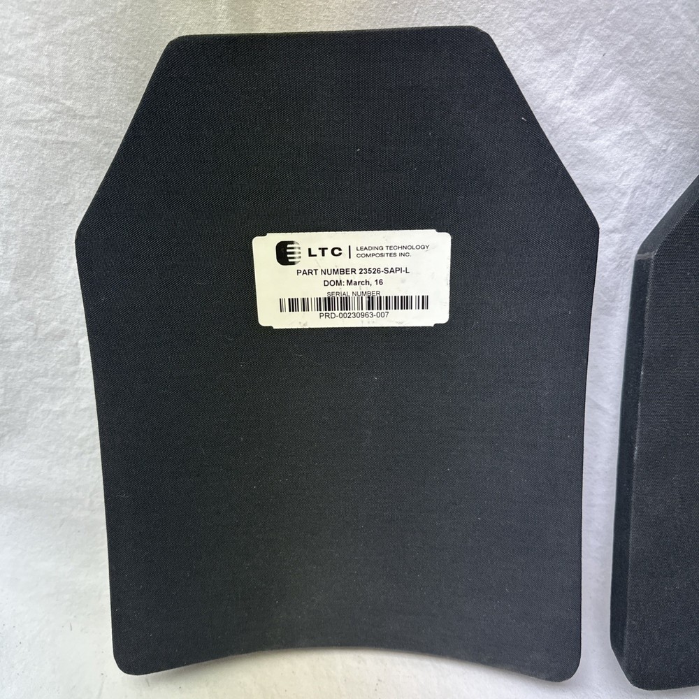 LTC 23526 3+ Super Lightweight Armor Plate Medium Front Large Back
