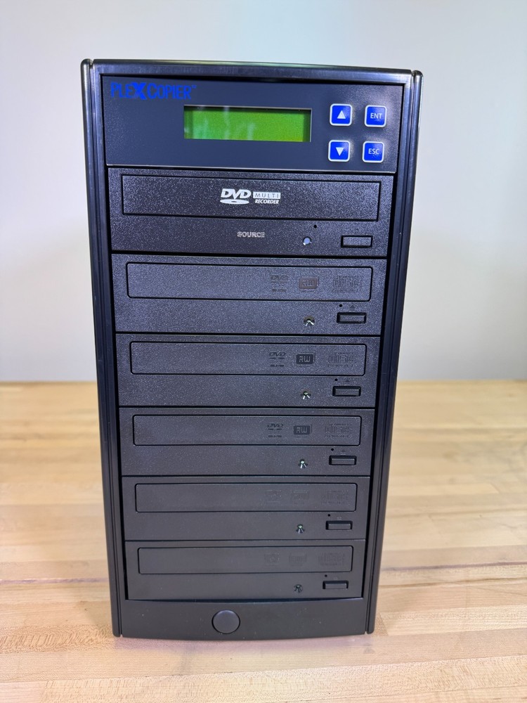 PlexCopier 1 to 5 DVD CD Plextor Disc Copy Duplicator System Tower