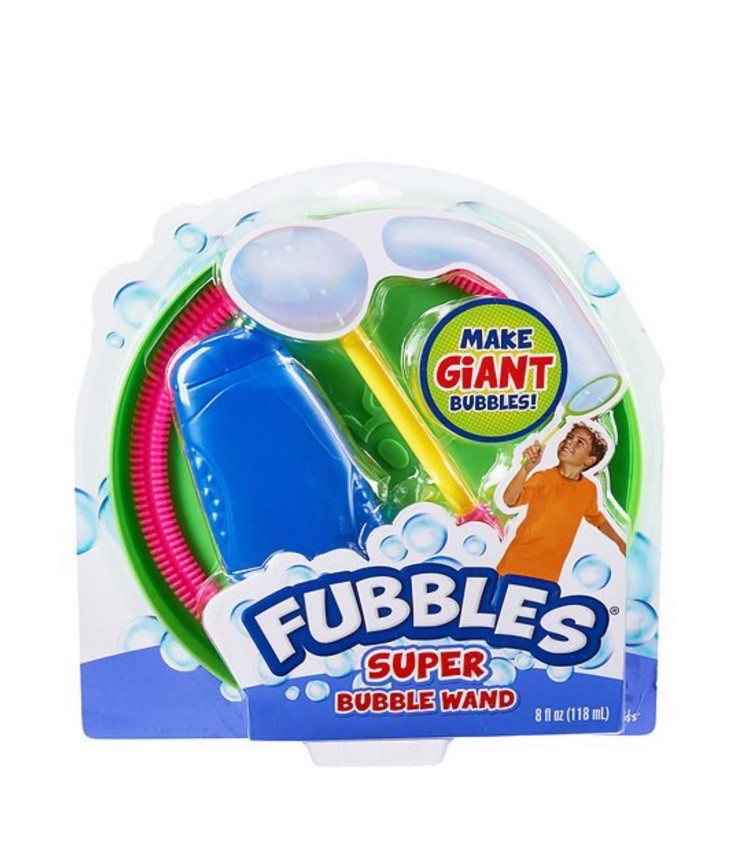 Fubbles Super Bubbles Wand Giant Bubbles Kit Tray Wand Bubble Solution