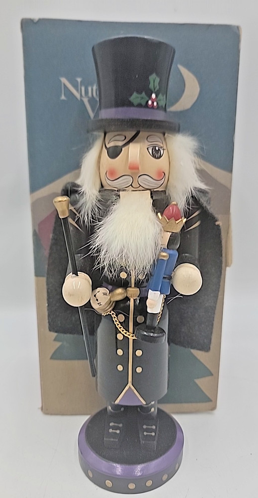 1998 Nutcracker Village Herr Drosselmeyer Nutcracker with Box