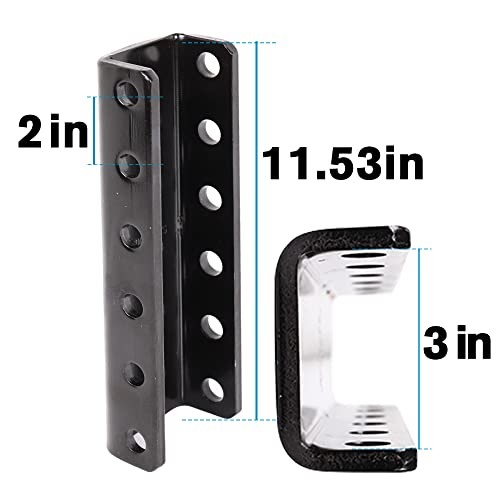 Adjustable Trailer Coupler and 5-Position Channel Bracket Kit, 2-5/16" Hitch