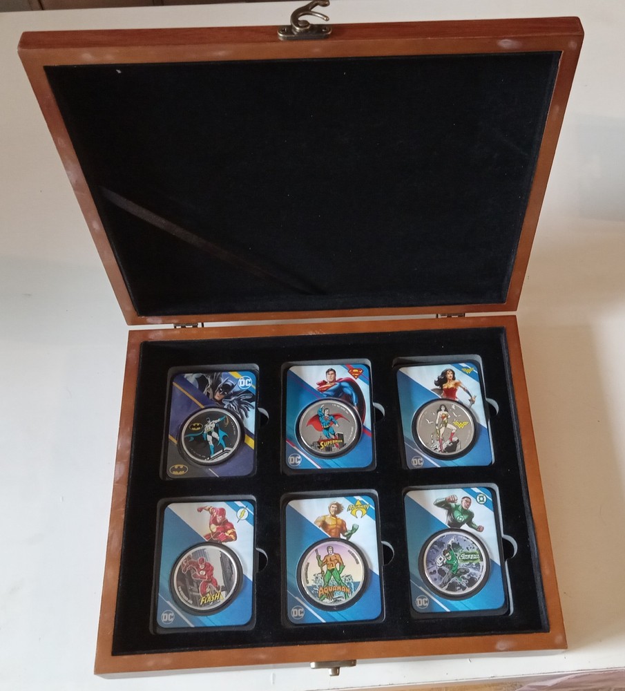 (Original 6 Set) DC Comics $5 1 oz Pure Silver Colorized Coin with TEP – Samoa