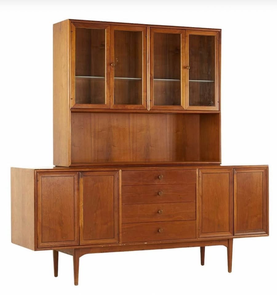 Mid-Century Modern Drexel Declaration Walnut Sideboard