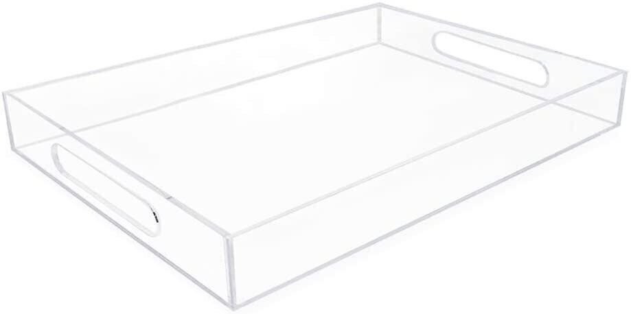 Isaac Jacobs Acrylic Tray with Cutout Handles