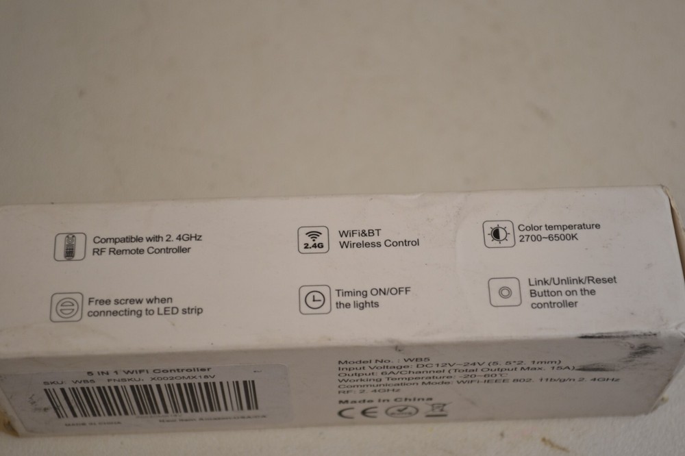 WiFi & BT 5 In 1 LED Strip Controller Model WB5