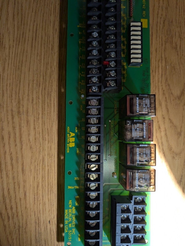 ABB 380742 RELAY TERMINAL BOARD