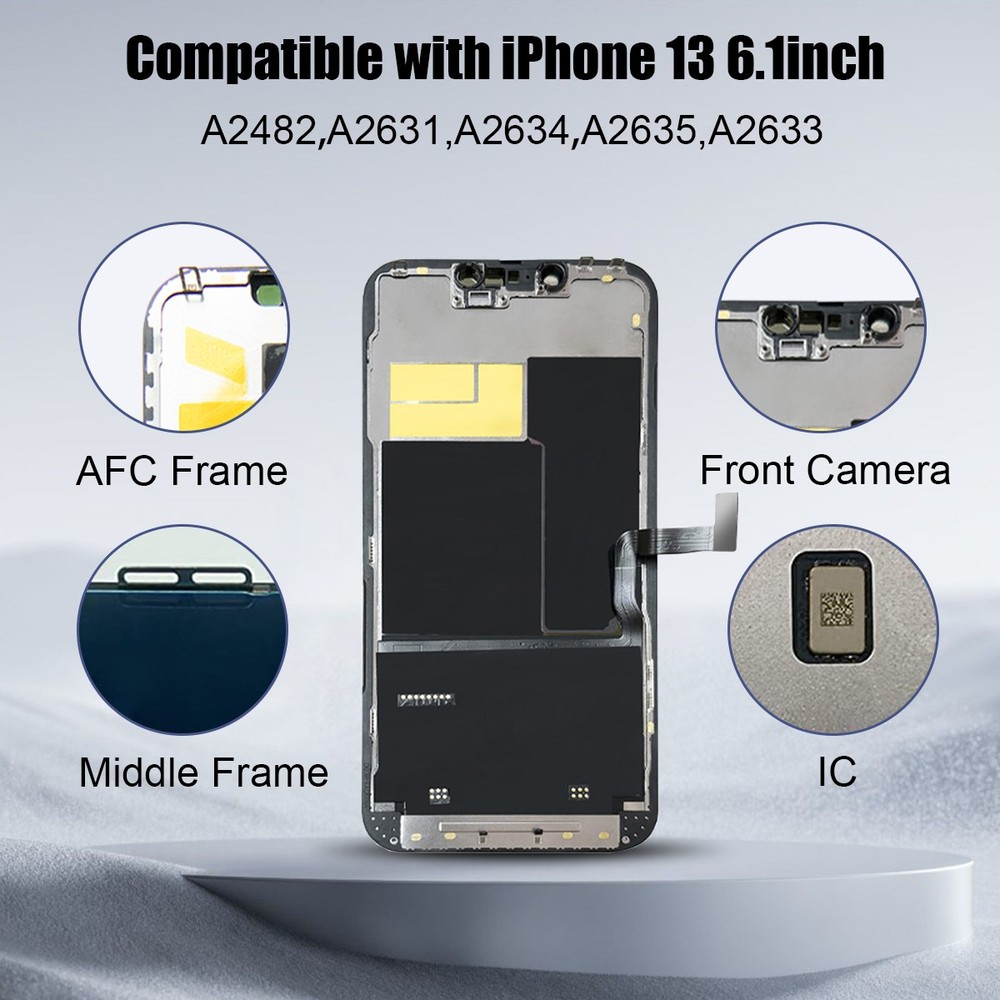 For iPhone 13 OLED Premium Display Touch Screen Replacement Digitizer Assembly