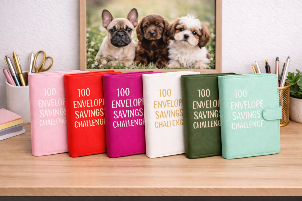 100 Envelope Savings Challenge Binder Budget Planner Cash Envelopes