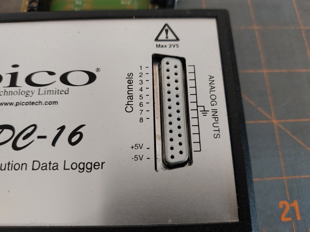 Pico ADC-16 High Resolution Data Logger With Terminal Block Board