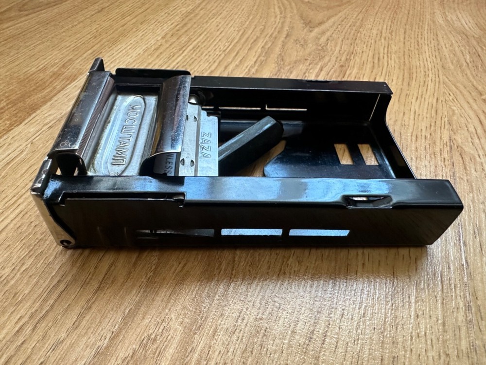Vintage Soviet Razor Blade Sharpener MOSSTAMP USSR box, instructions 1958s