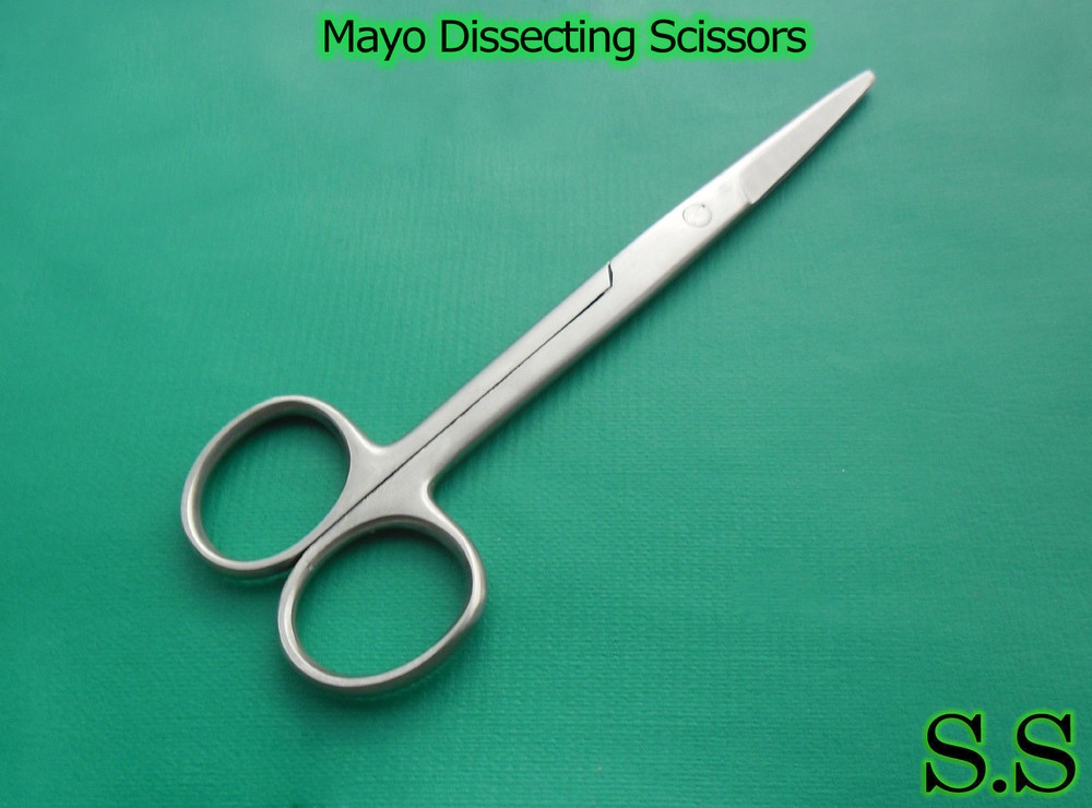 2 Mayo Scissors 8" Straight Surgical Veterinary instruments