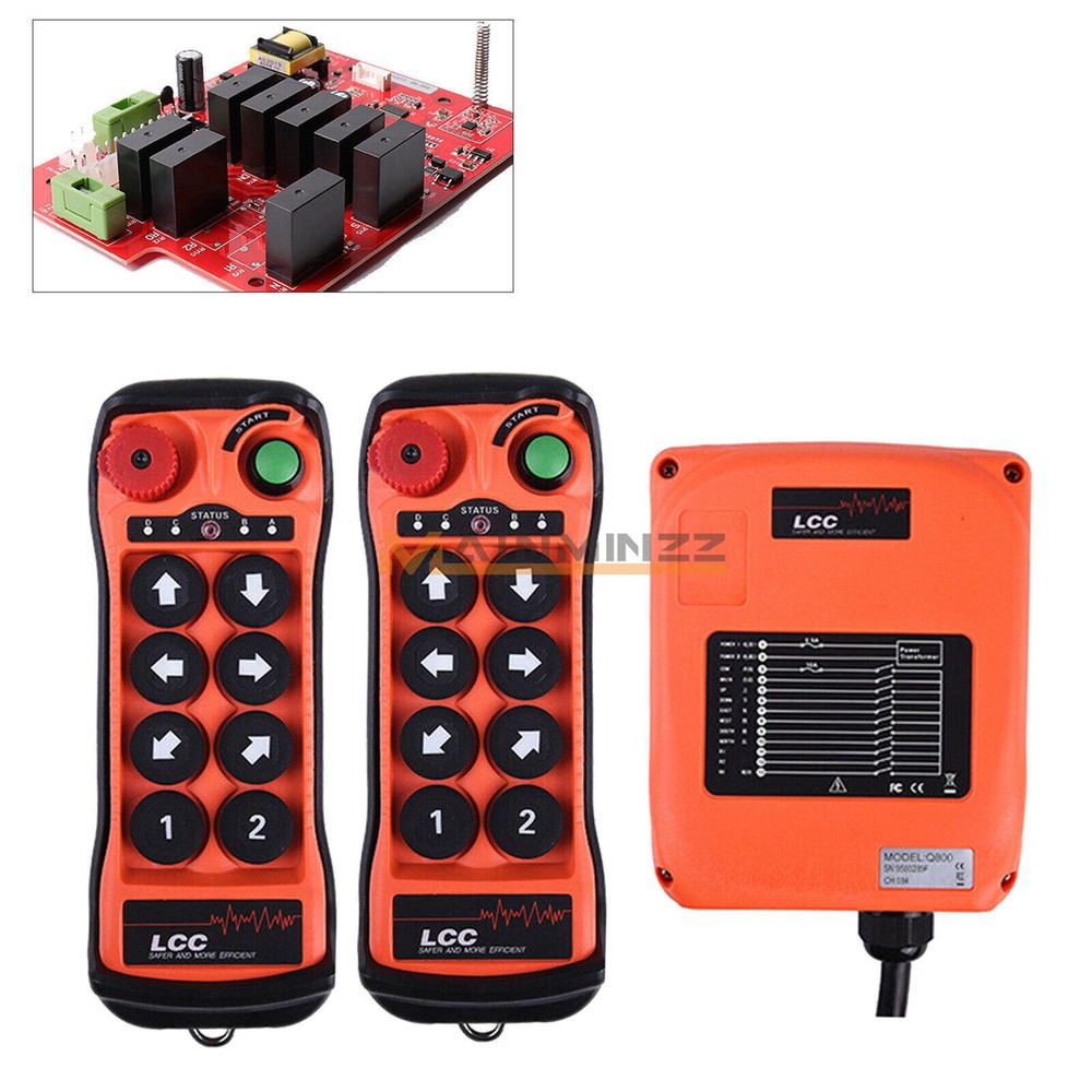 12V-380V 8Button single Speed Hoist Crane Industrial Wireless Remote Control