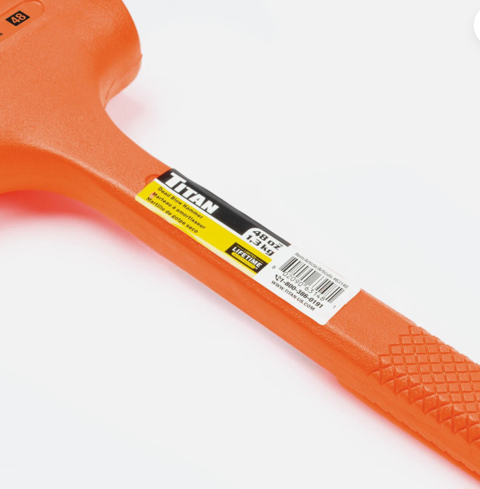 Titan 64 oz (4 lb) Dead Blow Hammer
