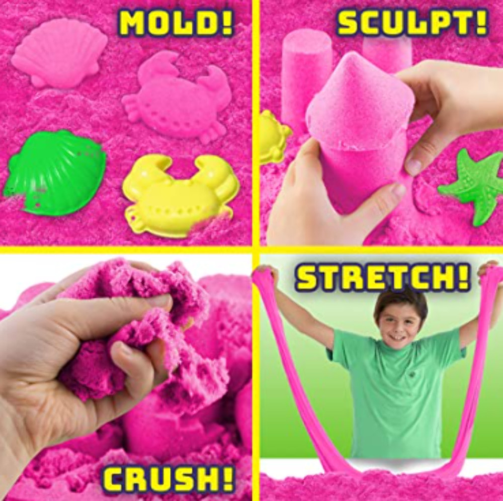 Zzand Stretch Sand Stretchy Sand Kit - Pink