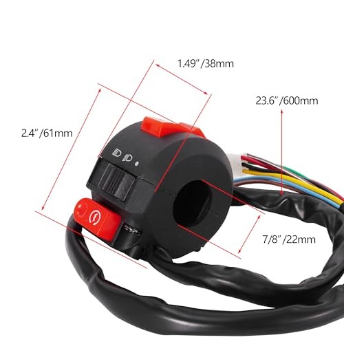 Left Kill Light Starter Switch 8 Wire 3-Function for Taotao SunL Peace Eagle