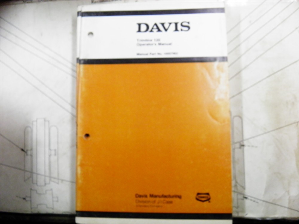 DAVIS CASE TRIMLINE 120 TRENCHER OPERATORS MANUAL