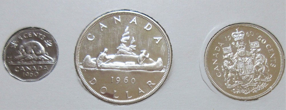 1960 Canada Silver PL YEAR Set. UNC COINS (RJ)