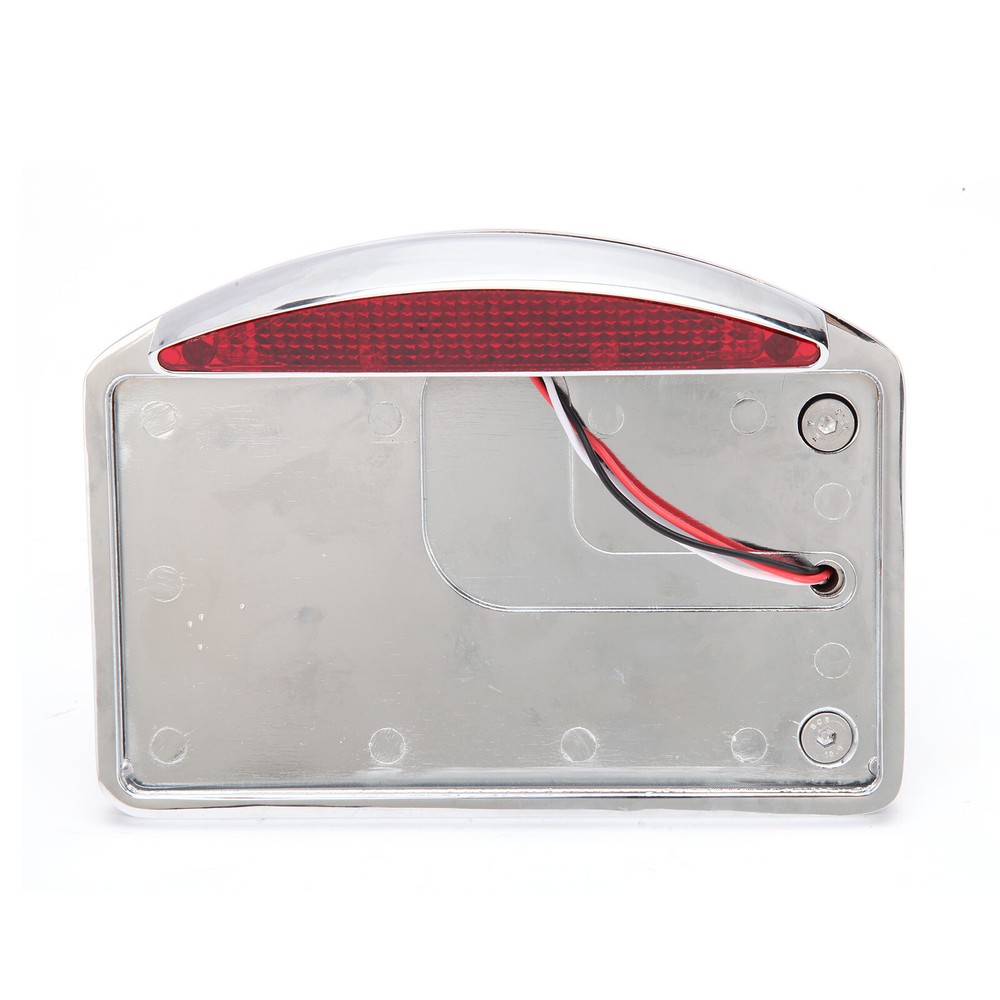 Motorcycle Chrome License Plate Bracket Holder with Light for Harley Davidson