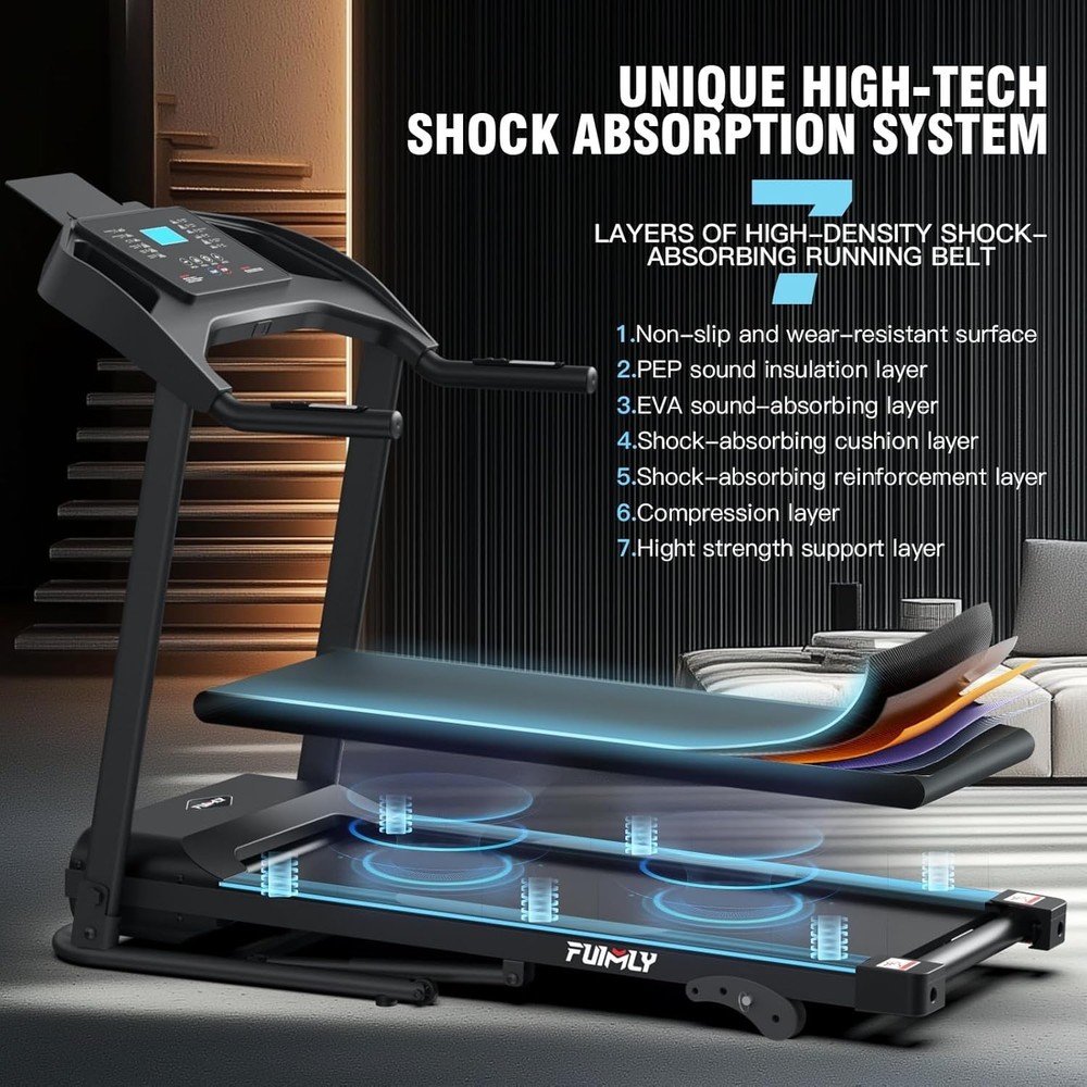 Multifunctional Treadmill Powerful Yet Quiet Performance 3.5HP Treadmill Machine