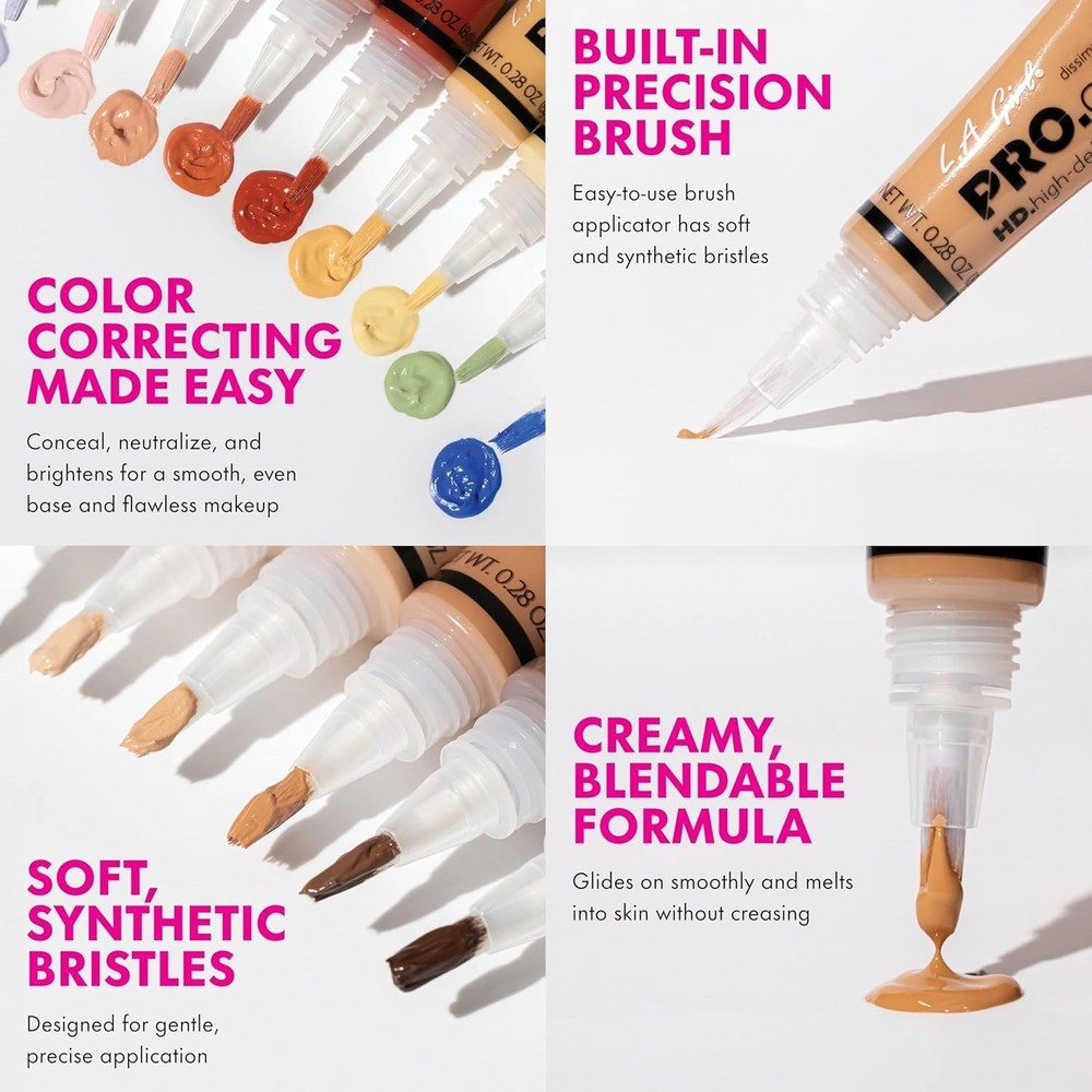 Lightweight HD Pro.Conceal Peach Corrector - Long-Wearing Full Coverage Formula