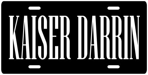 Kaiser Darrin Kaiser-Frazer License plate